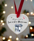 Love and a Havanese Fawn Grey & White Ceramic Heart